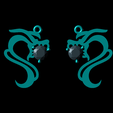 Earring66-1.png Fichier 3D Boucle d'oreille Femme Boucle d'oreille goutte 3dm STL Renders Modèle・Objet imprimable en 3D à télécharger