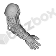 bionic_open_right.png 28mm Maßstab Sci-fi Space Warrior Bionic Arms