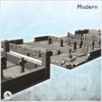 7.jpg Set of cemetery squares with low walls, tombs and mausoleum (2) - Modern WW2 WW1 World War Diaroma Wargaming RPG