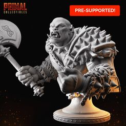 720X720-img-03-1-1.jpg Archivo 3D Orco - Busto de Bhorlok (Dungeons and Dragons | Hero Quest)・Design para impresora 3D para descargar