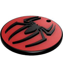 26c.png STL-Datei Schlüsselring/ Schlüsselanhänger SpiderMan Emblem kostenlos・Design zum 3D-Drucken zum herunterladen