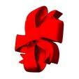 071.jpg Gift Ribbon Red 02.Print-in-place with 3MF included. (No Supports and no Rafts)
