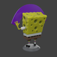 6.png Spongebob with Rainbow 3D print model