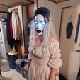 20221016_190339.jpg Moving Jaw Banshee Mask/ Lady Krampus Mask/ Demon Mask