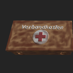 1a.png STL file GERMAN FIRST AID FUND END OF WAR VERBANDKASTEN・3D printer model to download