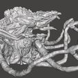 0c.jpg BIOLLANTE - Godzilla Kaiju ARTICULATED head, jaw, tentacles, and snappers High-Poly for 3D printing