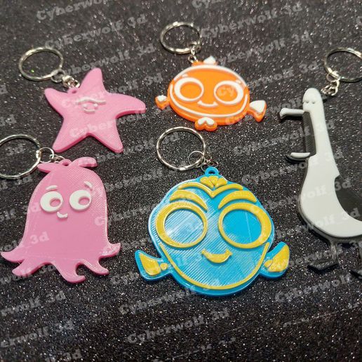 keychains / keychain , BUCANDO A NEMO 3D model
