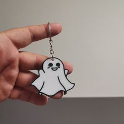 IMG_20230802_182912.jpg STL file Cute ghost multicolor keychain・3D printer design to download