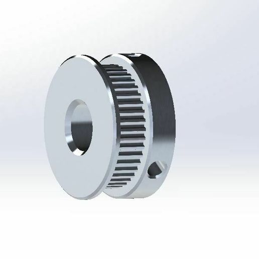 42T10mmGT2.jpg PARAMETRIC GT2 PULLEY 42T 10MM - STL