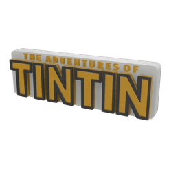 Untitled-v1.png 3D MULTICOLOR LOGO/SIGN - The Adventures of TINTIN