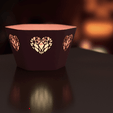 Rendu52.png Fichier STL gratuit Valentine's day heart shaped candle holder・Modèle pour impression 3D à télécharger