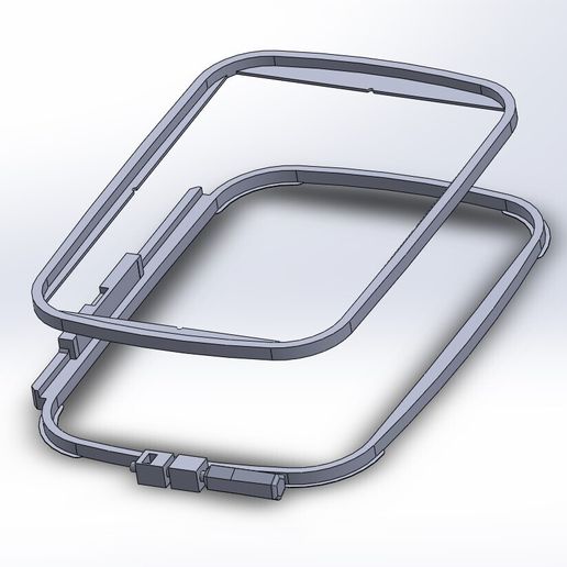 🖼️ BROTHER embroidery machine frame PE line 13 x 18cm・ STL File for 3D ...