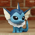 vaporeonA_05.png vaporeon chibi 2 models easy to print cute