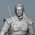 Preview17.jpg Geralt vs The Crones The Witcher 3 - Henry Cavill Version 3D print model