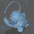 Screenshot_1.png Рыба-англер 3D модель - глубоководный монстр STL