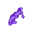 untitled.stl Kampf Low-Poly-Charakter Pose