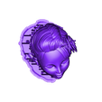 _Toon_HeadnHair.stl STL file Bombshell Pinups – 04 Black Canary- by SPARX・3D printing idea to download