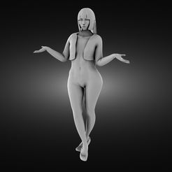 Woman-in-anger-render.png Файл STL Woman in anger・Дизайн 3D-печати для загрузки3D