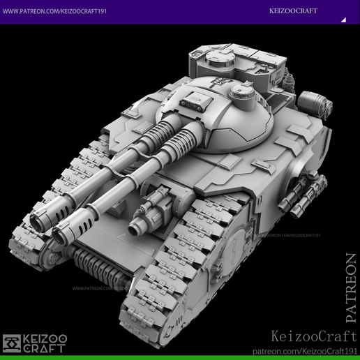 🪖 FELLBLADE SUPER-HEAVY BATTLE TANK・ 3D File for 3D