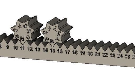 Immerwährender Kallender 3D model