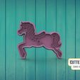 caballo-carusel.jpg Fichier STL Cheval de carrousel Cookie Cutter Cheval de carrousel・Plan pour imprimante 3D à télécharger