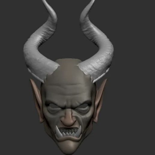 Moving Jaw Krampus mask 3D model