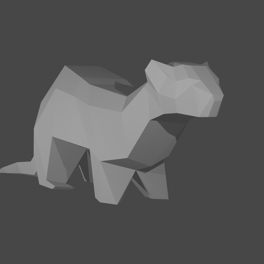 Low Poly Ferret