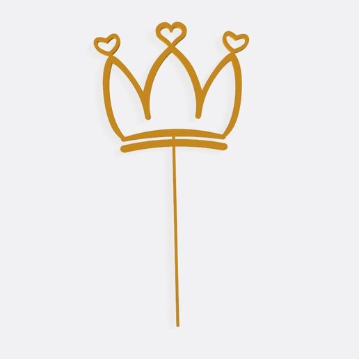 Crown topper 3D model