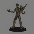 04.jpg Groot and Rocket - Guardians of the Galaxy LOW POLYGONS AND NEW EDITION