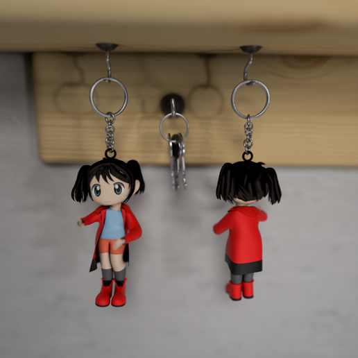 Anime-girl-1.png Nami Chan, Kawaii Keychain 🌸✨