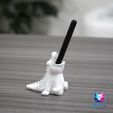 crocodile01-iPad-Stylus-Holder-Tablet-Pen-Stand-Cute-Crocodile-Drawing-Tablet-Accessory-Digital-Art.jpg iPad Stylus Holder | Tablet Pen Stand | Cute Crocodile | Drawing Tablet Accessory | Digital Art Tool | Support Free | NoSupports 3DPrint Friendly STL