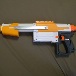 DSCN0405.JPG Бесплатный STL файл Набор для прокачки Nerf Recon MKII・Шаблон для 3D-печати для загрузки