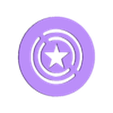 CaptainAmerica.stl MARVEL logo
