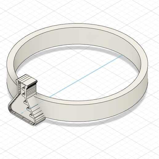 Chemical ring 3D model