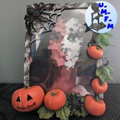 6.jpg Cadre halloween, à suspendre ou poser, Halloween frame, to hang or place