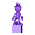 62fab1561f422bd3260ccdb19787a75a.stl Cool Character on a Cube - Stylish and Accessorized 3D Printable Figure