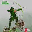 111920 B3DSERK - Green Arrow Color 04.jpg B3DSERK DC comics Green Arrow 3d Sculpture: STL tested & ready for printing