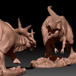 tyrex-attack.jpg OBJ file Tyranosaurus Rex・3D print object to download, aryaneire