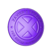 Logo Xavier´s School- For Gifted Youngsters - Botón.stl Mutant Pride: Button with Xavier's School for Gifted Youngsters Logo