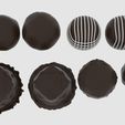 rndchc1.jpg 3D file Round Chocolate Pack・Design to download and 3D print