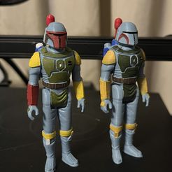 Star Wars Rocket firing' Boba Fett figure action figure .OBJ Kenner