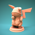 squid-game-pikachu-3.png squid game Pikachu - Pika pink soldier - Ready for 3D print 3D print model
