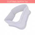 Bread_Slice~2.5in-cookiecutter-only2.png Bread Slice Cookie Cutter 2.5in / 6.4cm