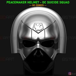 001.jpg Archivo STL Casco PeaceMaker - Máscara de John Cena - El Escuadrón Suicida - DC Comics・Plan para descargar y imprimir en 3D