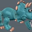 Cute-Triceratops-Assembled.jpg Cute Triceratops (Easy print and Easy Assembly)