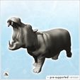 1-PREM.jpg Hippopotamus with open mouth (11) - Animal Savage Nature Circus Scuplture High-detailed