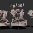 parts 1.jpg kaido king of the beasts dragon - one piece 3d print statue