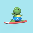 Cod2037-AlligatorSurfing-2.jpg Archivo 3D Surf con caimanes・Modelo imprimible en 3D para descargar, Usagipan3DStudios