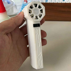 1-1.png STL file New Mini Turbo Violent Fan air blower・Model to download and 3D print