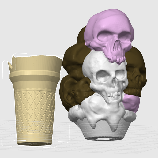 Screenshot-2025-04-07-154428.png I Scream Cone PRINT IN PLACE Ice cream monster by Pretzel Prints Skull dessert